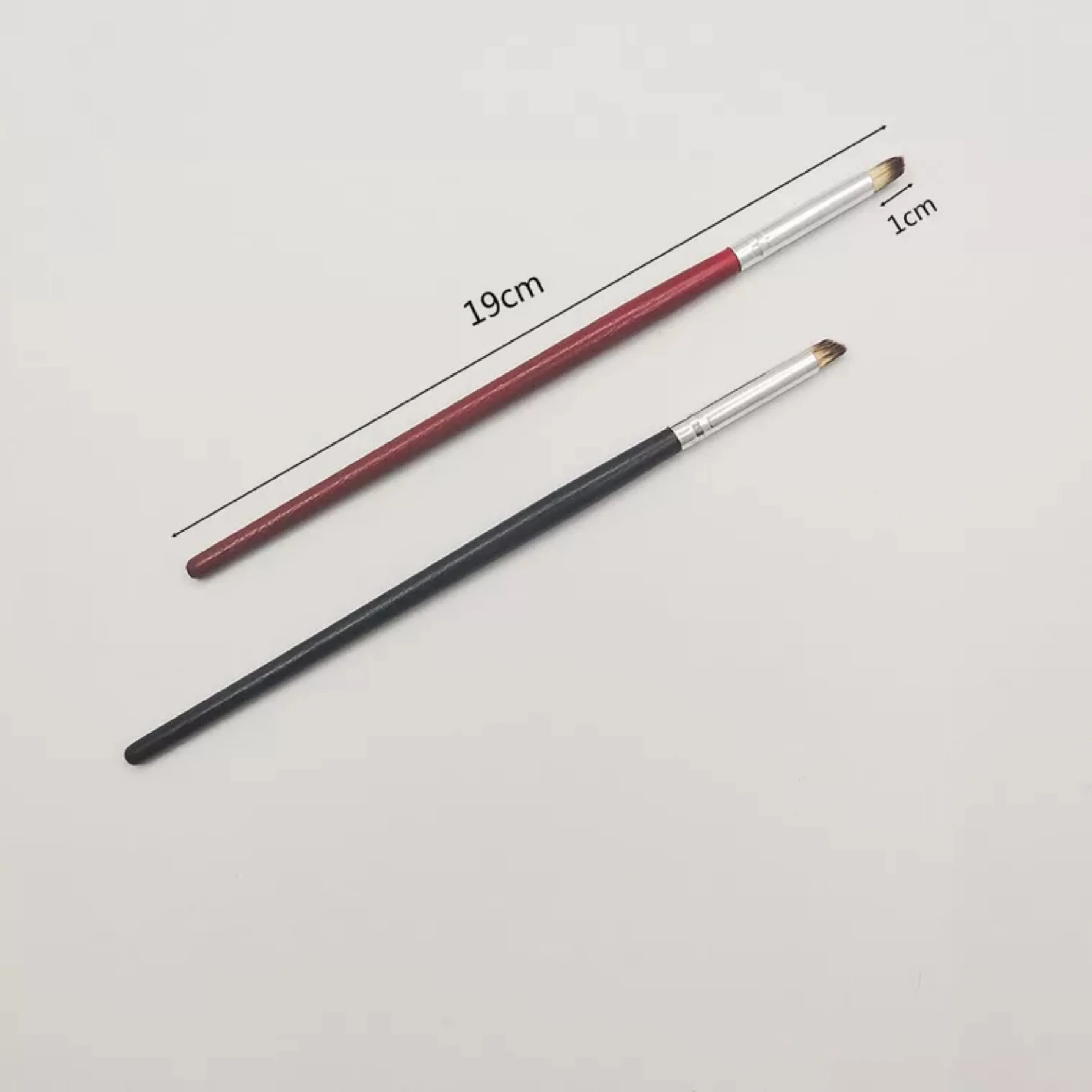 

Manufacturers supply manicure smudge stamping pen oblique mouth round head gradient flashing pink wood starry pen nail brush