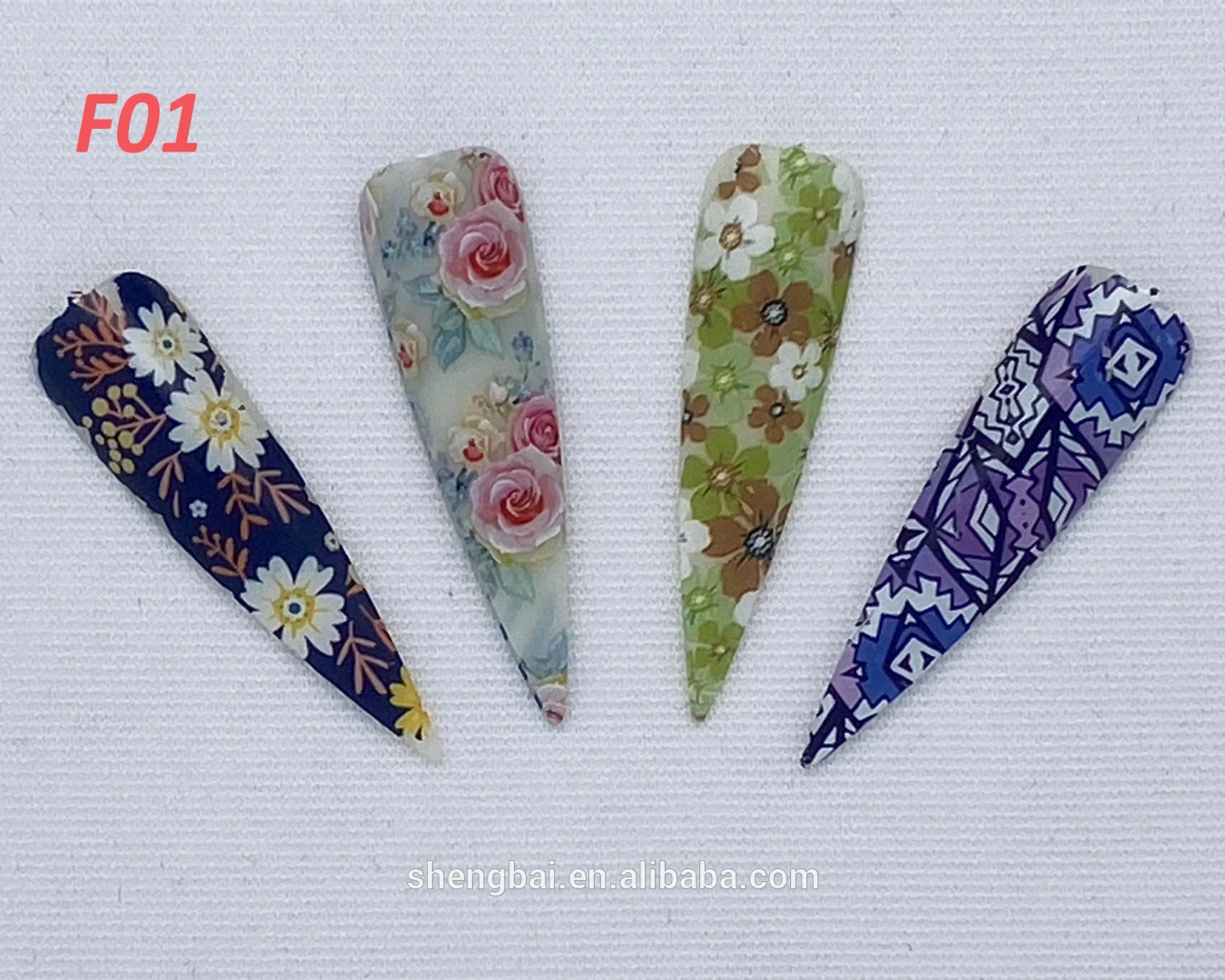 
Hot new colorful shiny nail foil stickers 4x100cm F01 transfer foil for nail beauty foil nail art 
