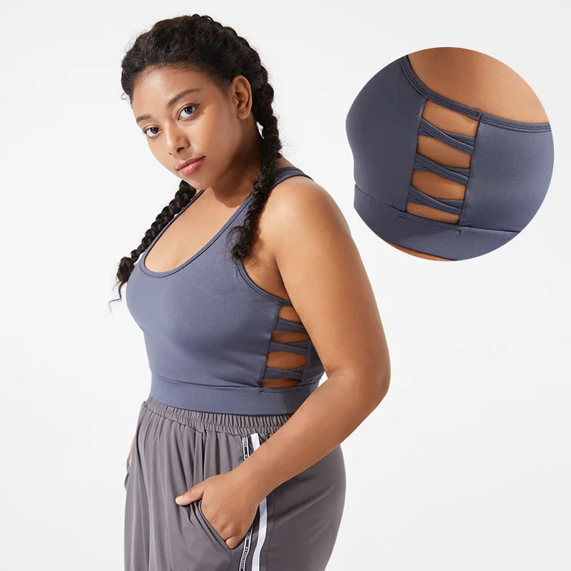 

BBQH028 Plus Size Sports underwear ladies quick-drying bra yoga fitness bra vest