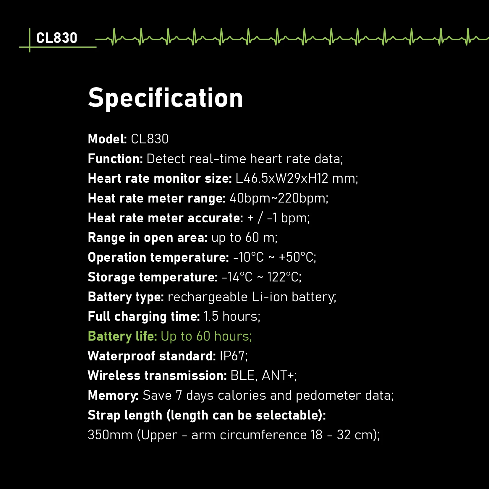 Newest Waterproof Quality assurance best BLE&ANT+ armband heart rate monitor from health care supplier