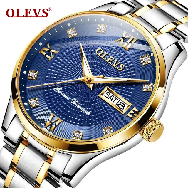 

OLEVS Fashion Business Men's Mechanical Watch Waterproof Gold Watch Luminous Pointer Automatic Date Automatic Watch