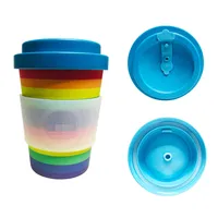 

Promotional 300ML/450ML/500ML Natural Biodegradable bamboo fiber cup/ bamboo coffee mug/reusable coffee cup