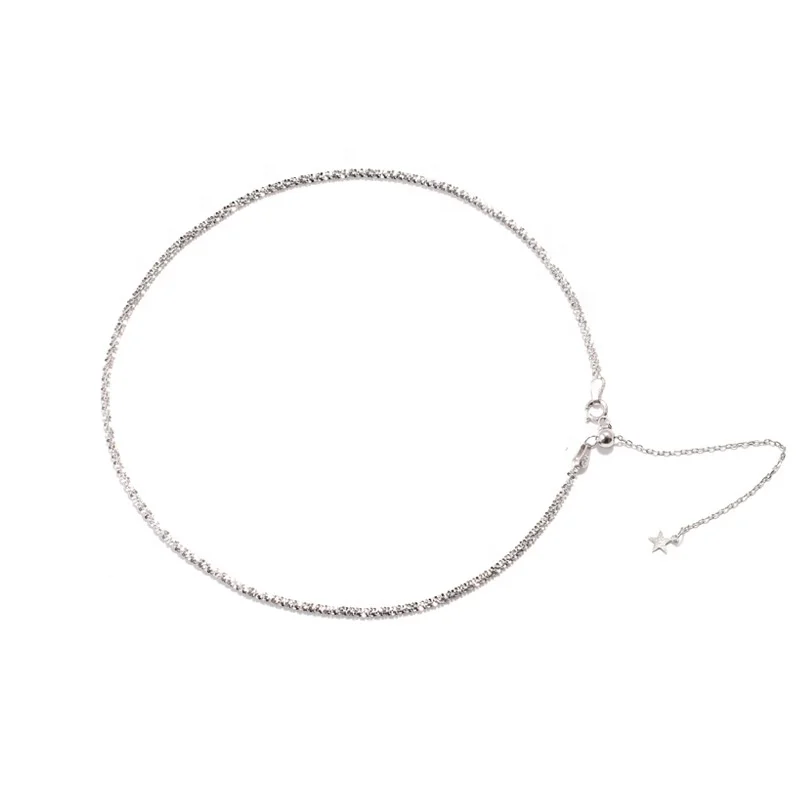 

fashion s925 sterling silver zircon tennis clavicle necklace dainty 925 jewelry