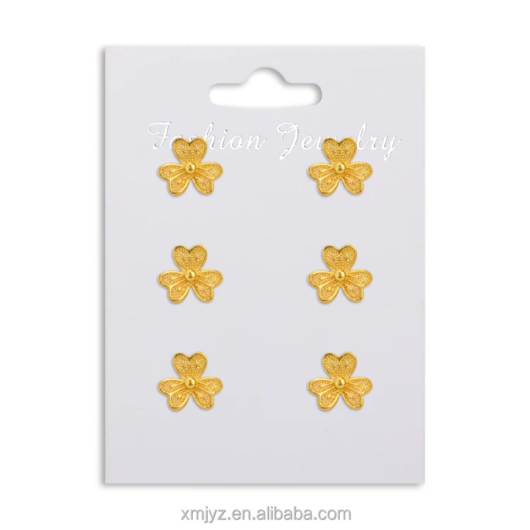 

Niche Simple Flower Brass Earrings Earrings Ins Style Korean Style Small Clear Female Earrings Jewelry