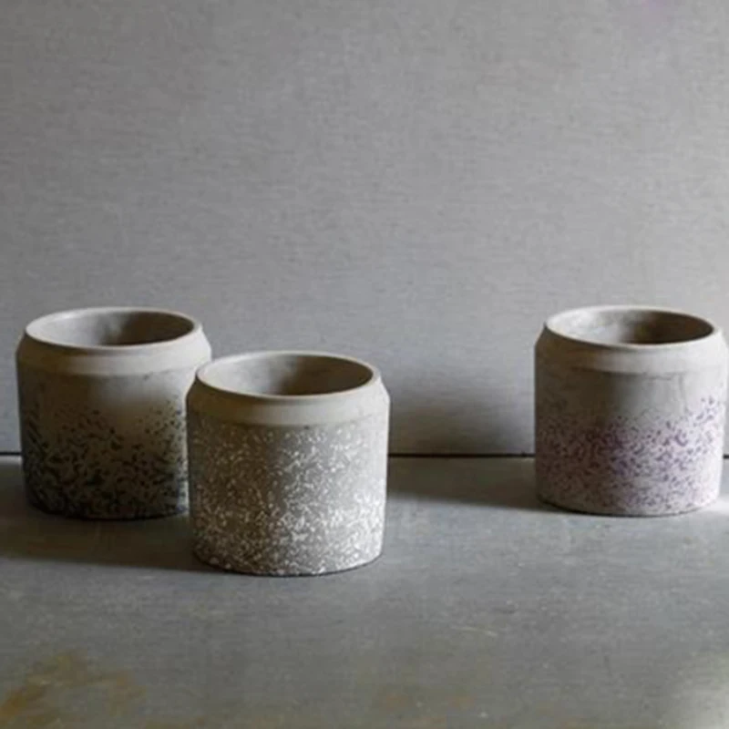 混凝土播种机肉质植物盆硅胶模具家庭办公室装饰多边形水泥花瓶模具