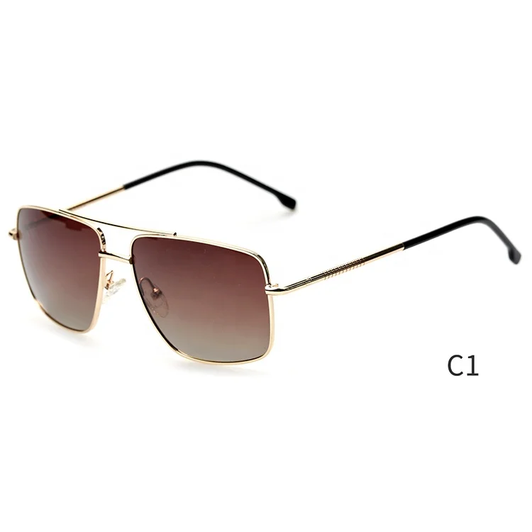 

Dark Colors Stylish Square Metal Sunglasses For Women And Man YM-BS 20202