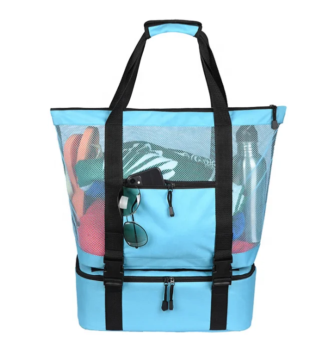 

new customed multi-functional fitness beach lunch bag portable waterproof large capacity ice bag food bag, Muit-color