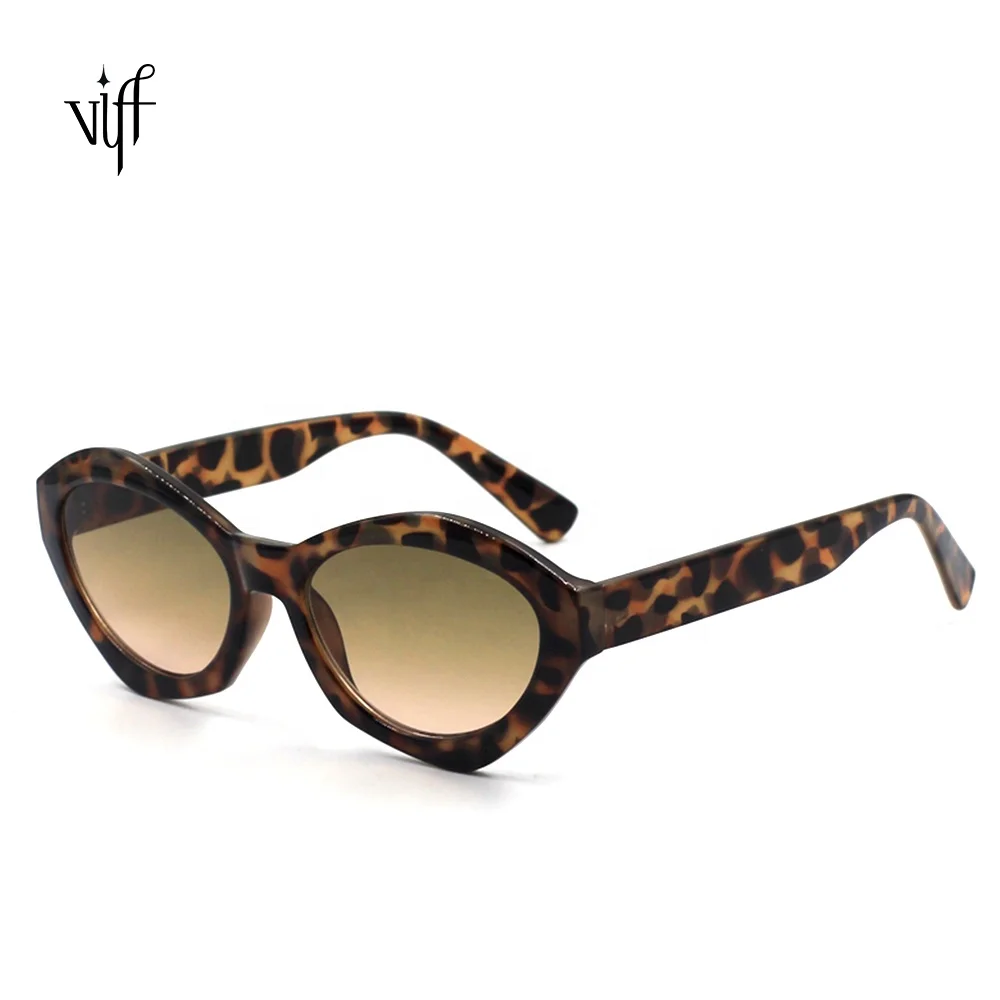 

VIFF Leopard Square Sunglasses 2020 Retro Fashion Green Rectangle Sun Glasses UV400 HP17674