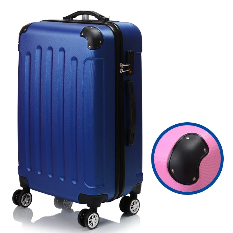 

24"High Quality Abs Luggage Suitcase Candy Color Blue Travel Luggage Frosted 20/22/26"