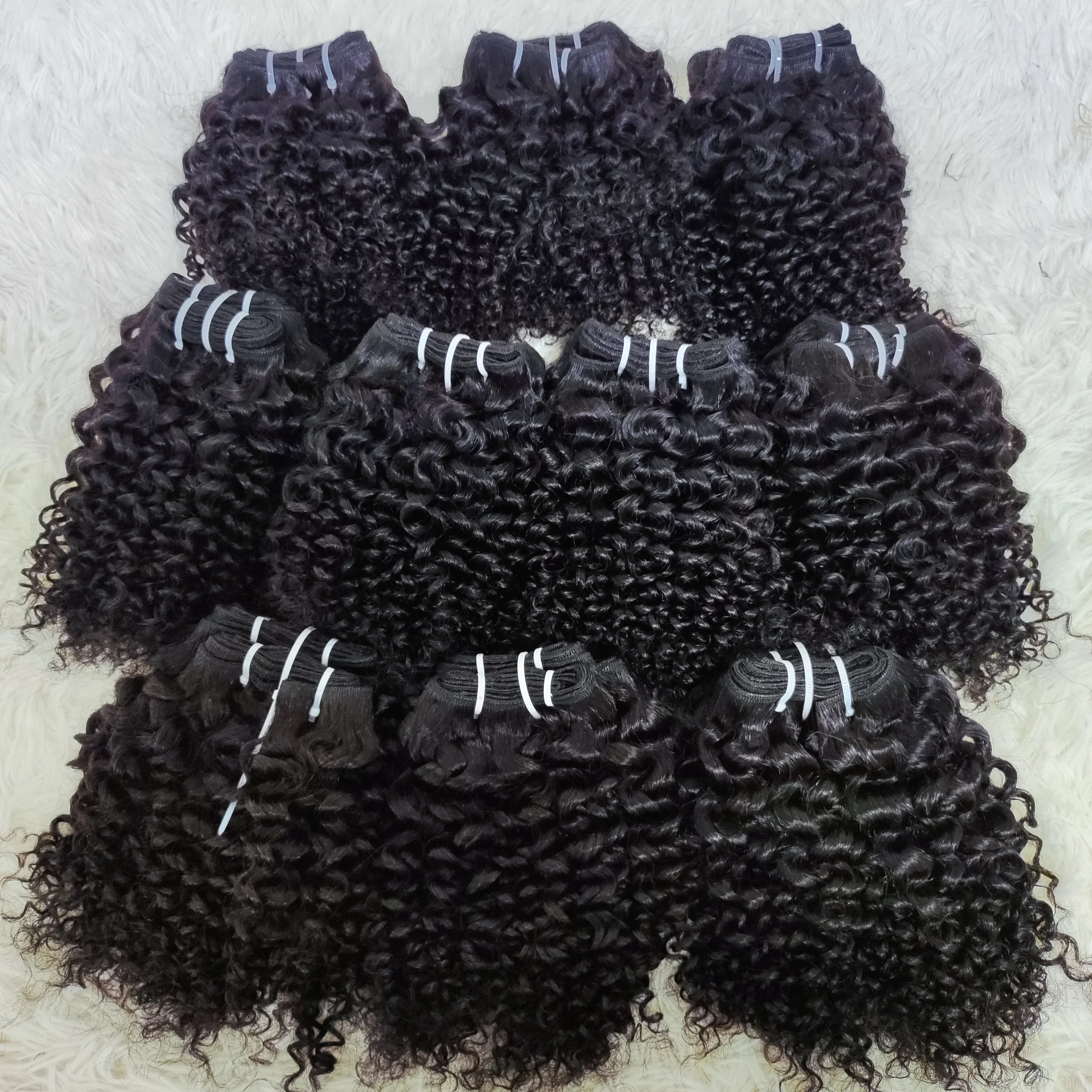 

Letsfly Free Shipping 9A Kinky Curly 12inch 100% human Hair Bundles Brazilian Human Virgin hair bundles human Hair extension