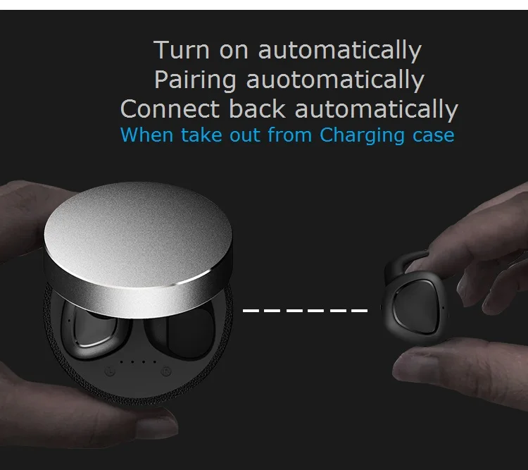 wire free sweatproof 3d sound wireless earbuds with charging case best sounding headphones earphones running call amazon custom - ANKUX.COM