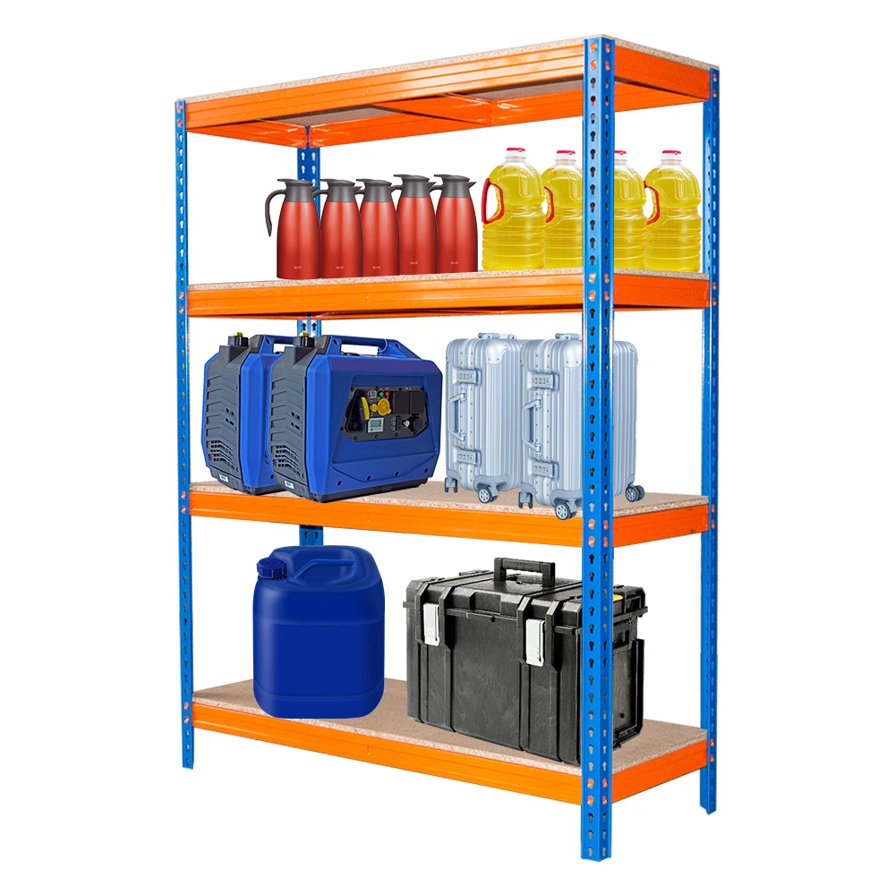 4 Tier Heavy Duty Metal Boltless Rack With Mdf Board And 4 Tier