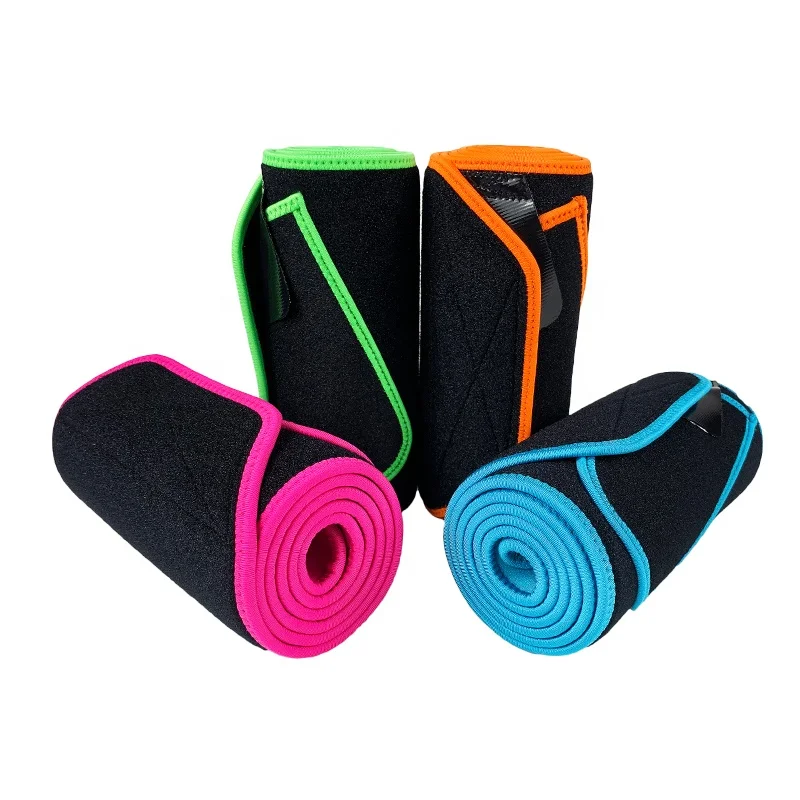 

Neoprene phone pocket Sweat waist Trainer Belt lumbar support belt adjustable Waist Trimmer Slimming belt, Black/orange/green/pink/blue