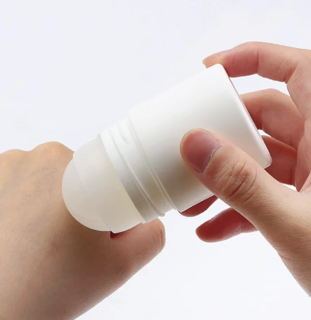 

50ml PE plastic roll on deodorant bottle roller fragrant body bottle Antiperspirant bottle