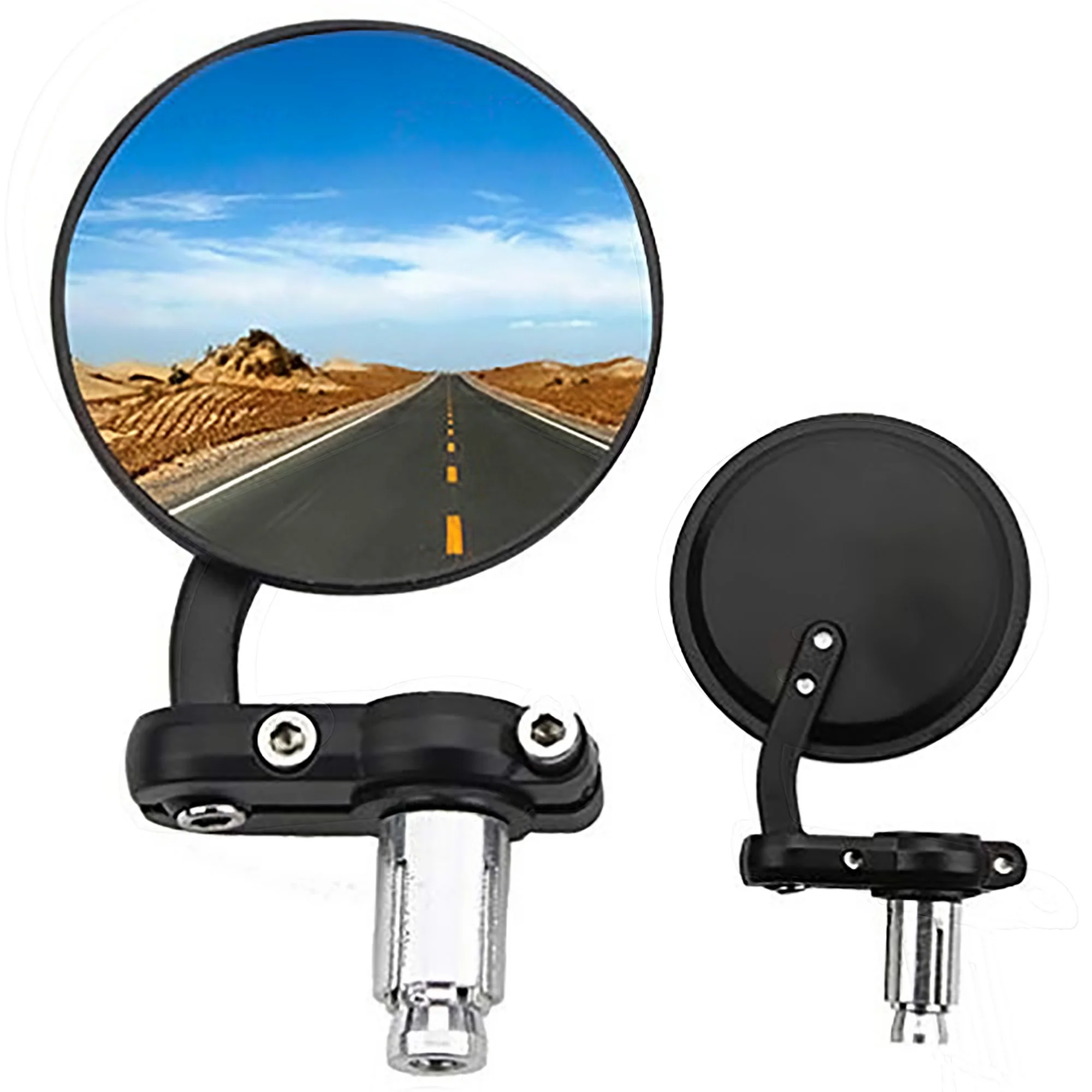 

GOOFIT 7/8 22mm Aluminum Round Motorcycle Rear View Side Mirror Accessories Handlebar Mirror Replacement For ATV Quad Scoter