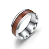 Custom fashion men's jewelry Mood Ring Stainless Steel Comfort Fit Mood Band