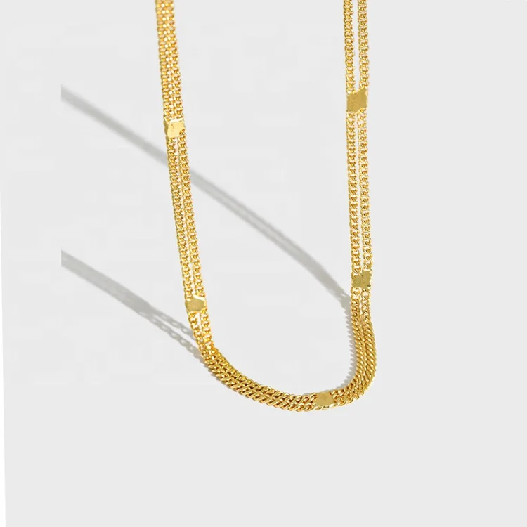 

Men and women high quality fashion 925 sterling silver customizable single row chain
