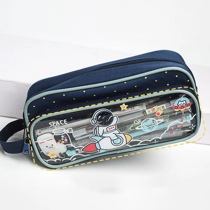 

Custom Large Capacity Oxford Pen Pencil Case Bag Makeup Bag Marker Cute Kawaii Storage Pouch Stationery for School Office