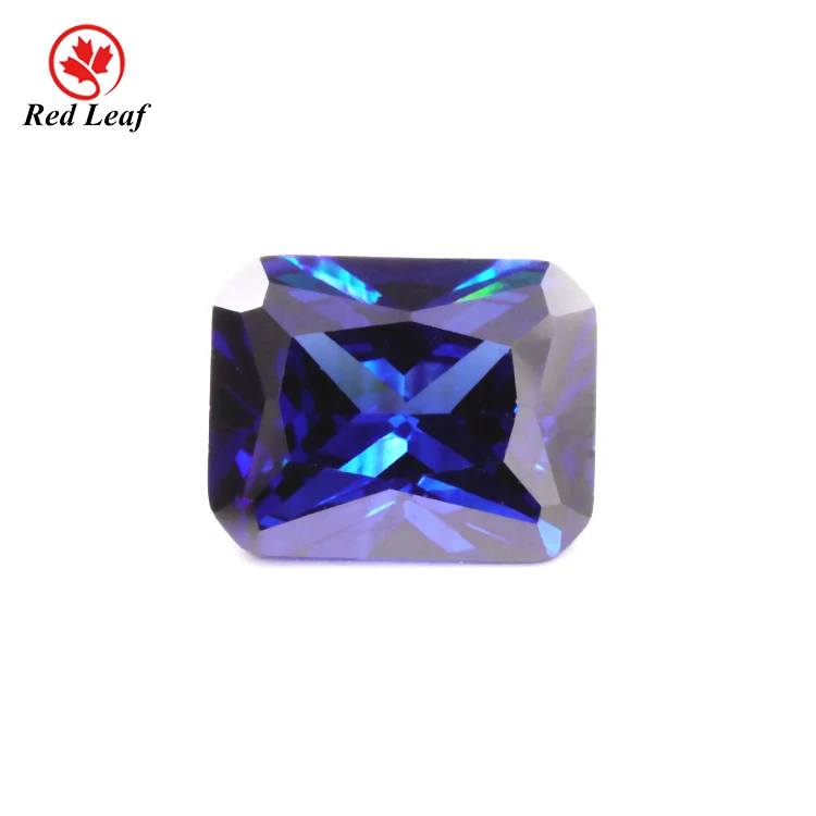 

JEWELRY WHOLESALE Redleaf Jewelry 5A quality Corundum loose Gemstones Octagon shape Sapphire Blue 34# synthetic corundum gems