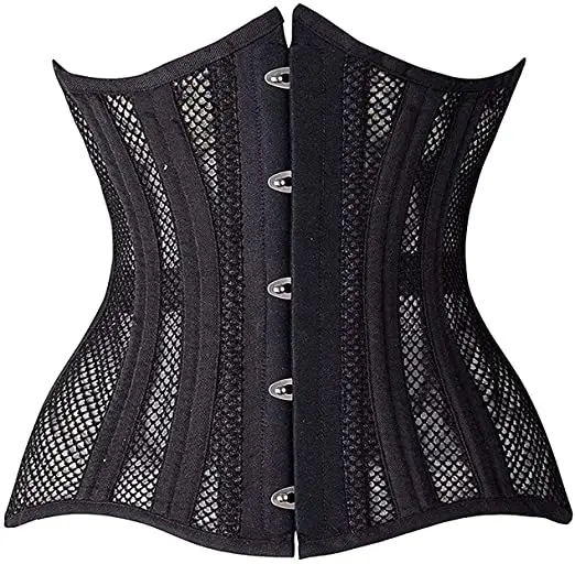 

Sexy shapewear Corset Top Double Steel Mesh Breathable Bandage Corset colombian shapewear