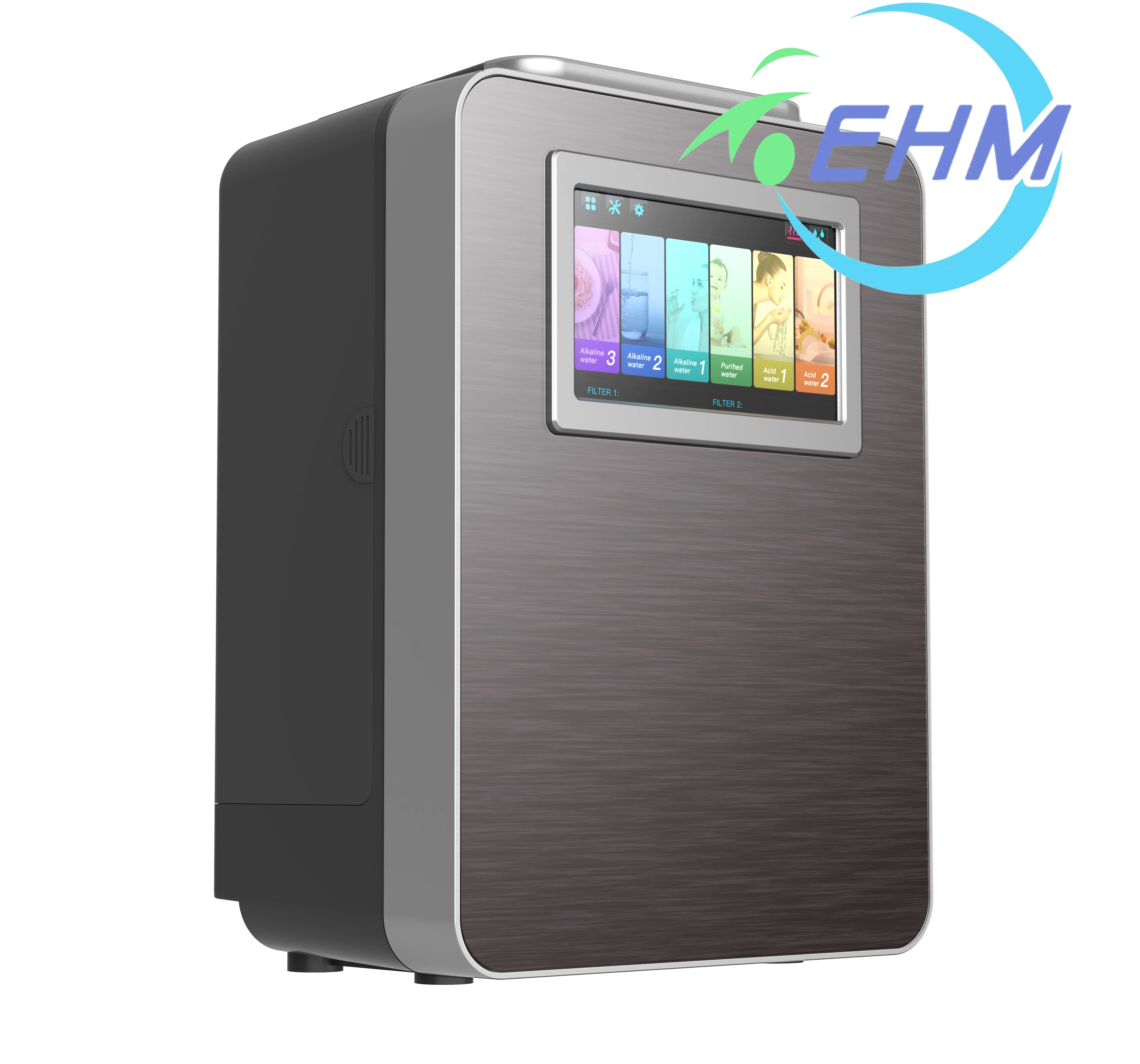 

Japanese platinum coated water separator stage High-end alkaline water machine 7 inch colorful touch screen PH2.5~11.2