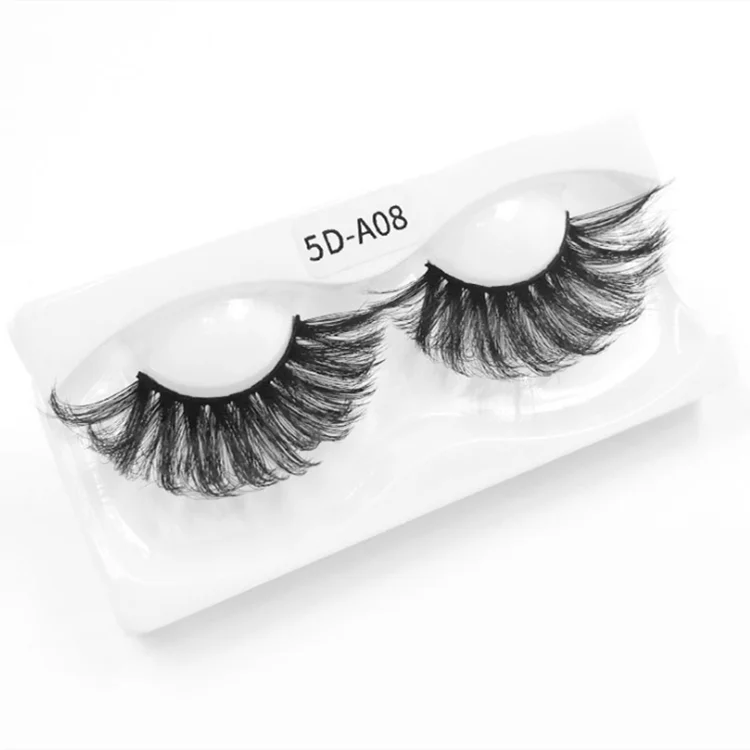 

5d 25mm synthetic hair vegan false eyelashes, Natural black