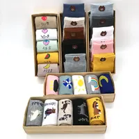 

oem women fruit animal socks box set