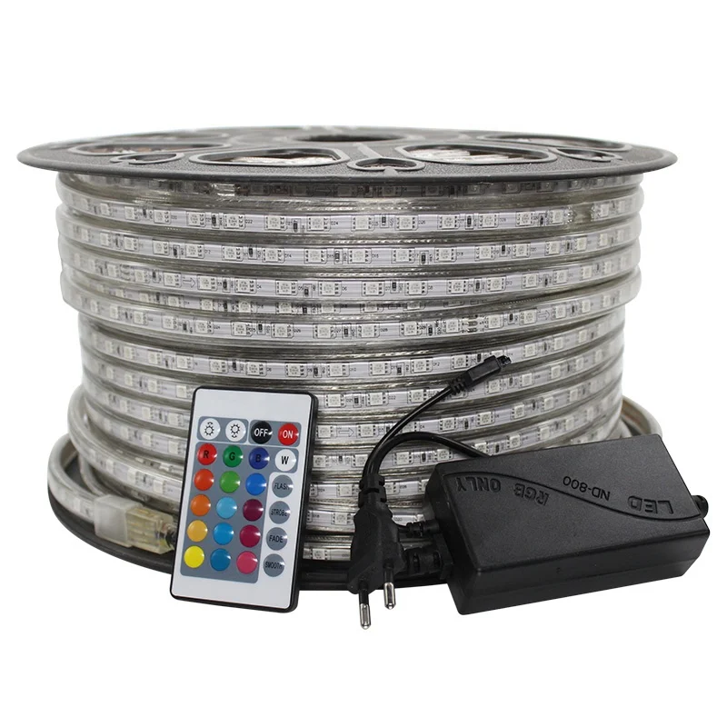 
High voltage smd 5050 100m 220v rgb led strip 