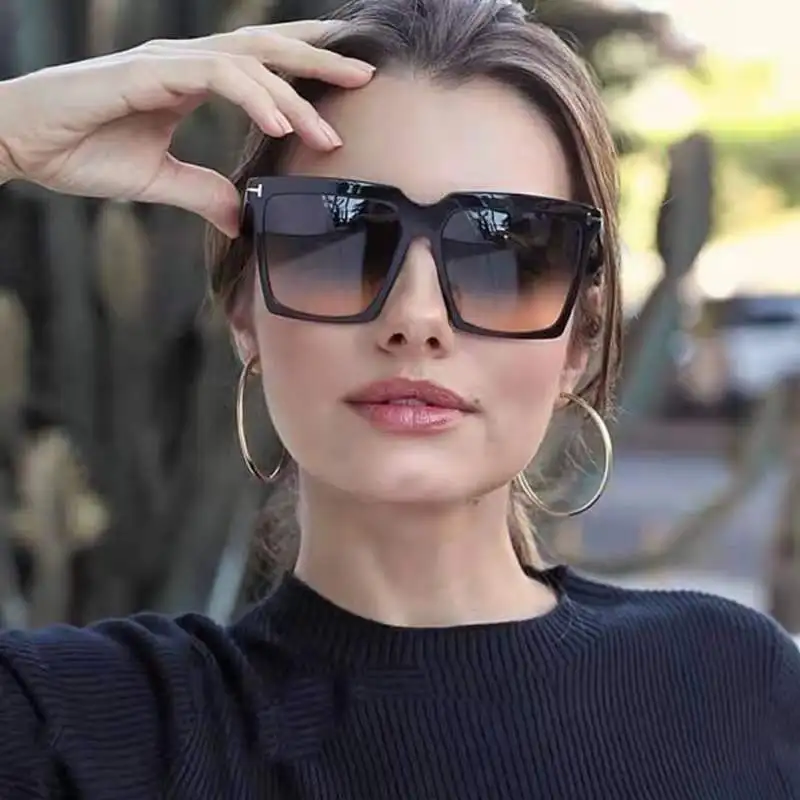 

Lmamba Large Frame Square Sunglasses Women Retro Rivet Trendy Sun Glasses 2021 Sunglasses Mens River