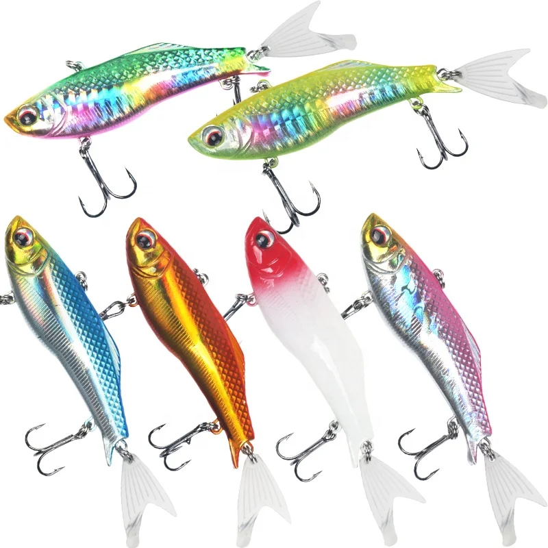 

New Fishing VIB 8.5g 16g Hard Plastic Artificial Bait Sinking Vibration Fishing Lure, 6colors