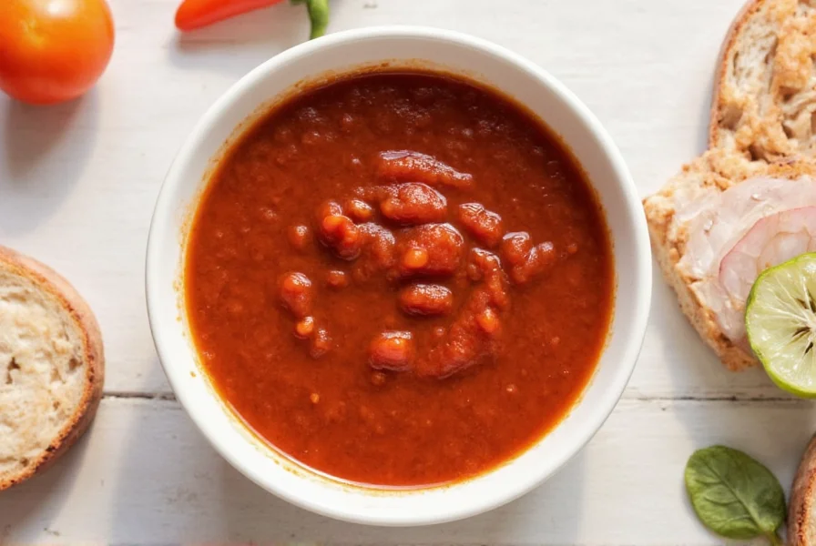 Pepper Relish on Breakfast Dish
