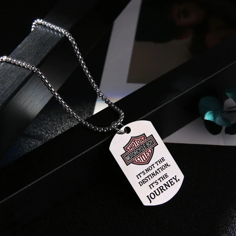 

Shield necklace stainless steel chain men's necklace punk style alloy jewelry hip hop jewelry necklace