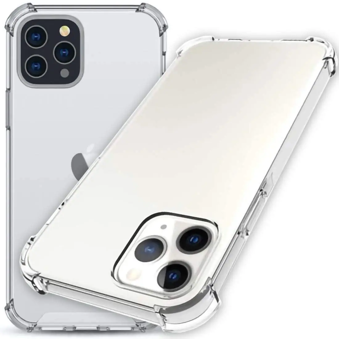 

1.5mm Luxury Clear Soft TPU Bumper Phone Case For iPhone 12 11 Pro Max X XS XR 8 7 6 Plus