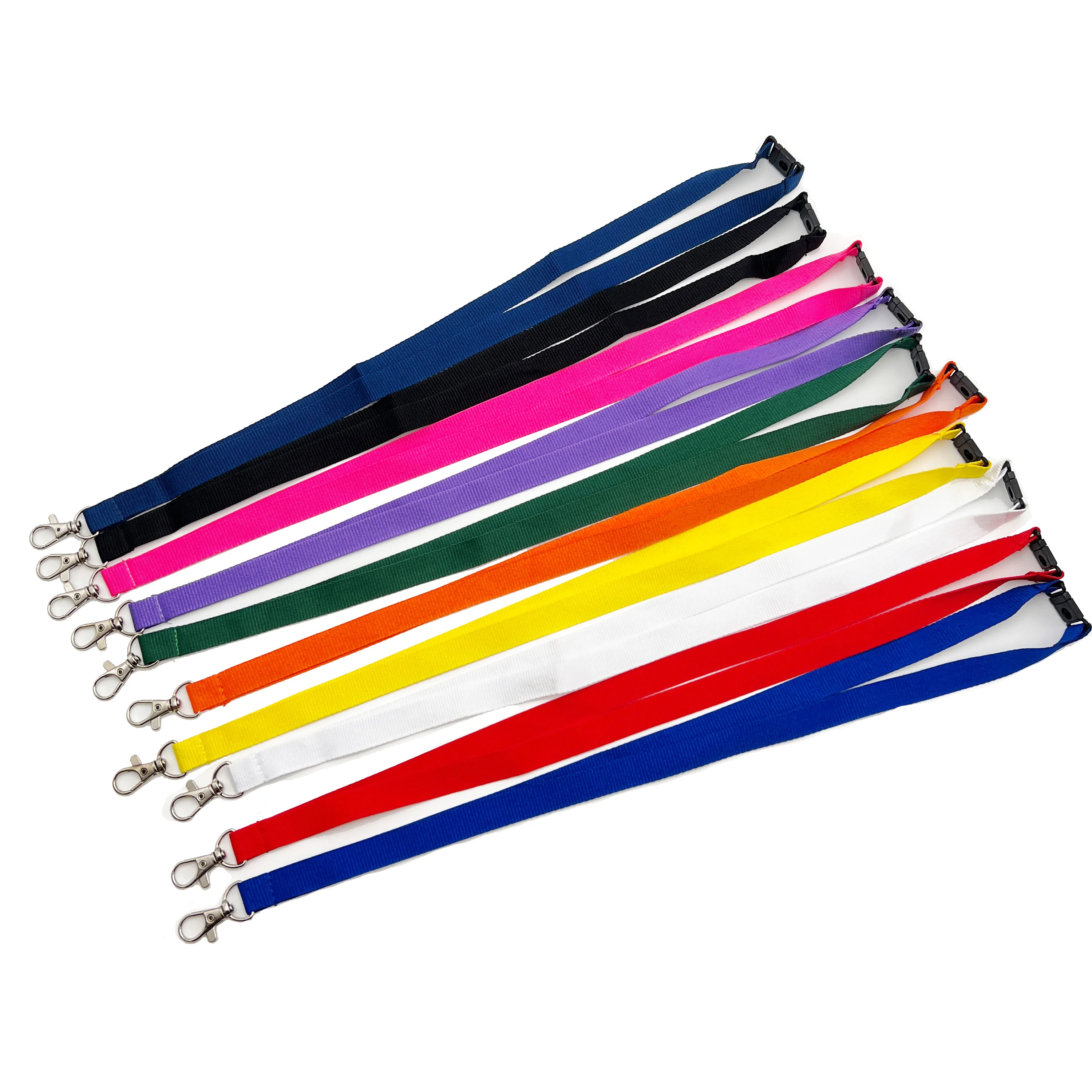 

Promotional gifts conference exhibition lanyards plain stock 20mm promotional polyester lanyards