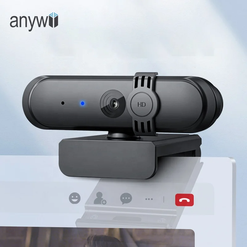 

Anywii Full HD Web Cam PC Web Camera 1080P 30FPS Webcam With Microphone and Privacy Cover