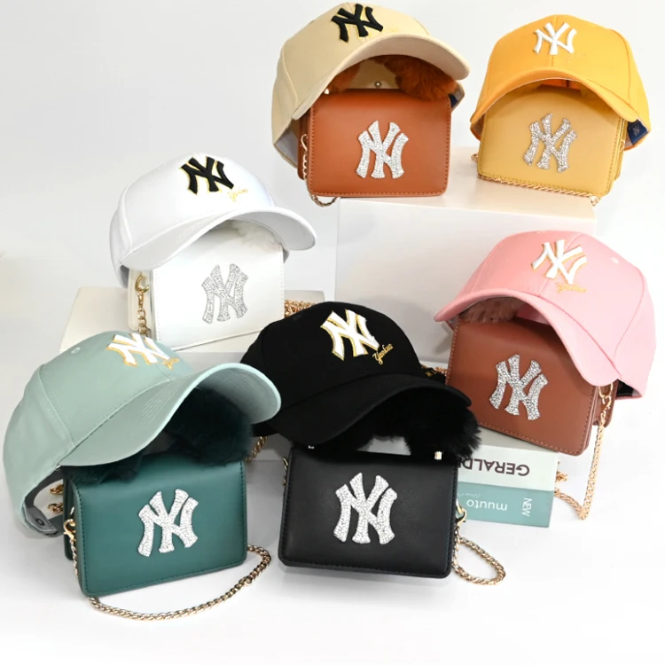 

Luxury Fashion Famous Designer Brands Handbags Matching New York Hat And Purses Ny Bag And Hat Set, Customizable