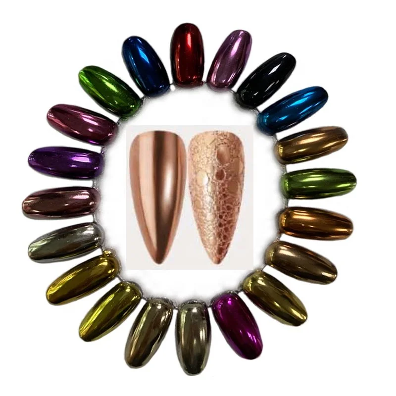 

Art Powder Glitter Mirror Effect Nails Pigment Powder 24 Colors Mica Nail Chrome