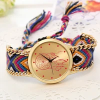 

NS0923-3 Handmade Braided Bracelet Women Watches Personality Friendship Ladies Quartz Wristwatch Casual Women's Girl Clock