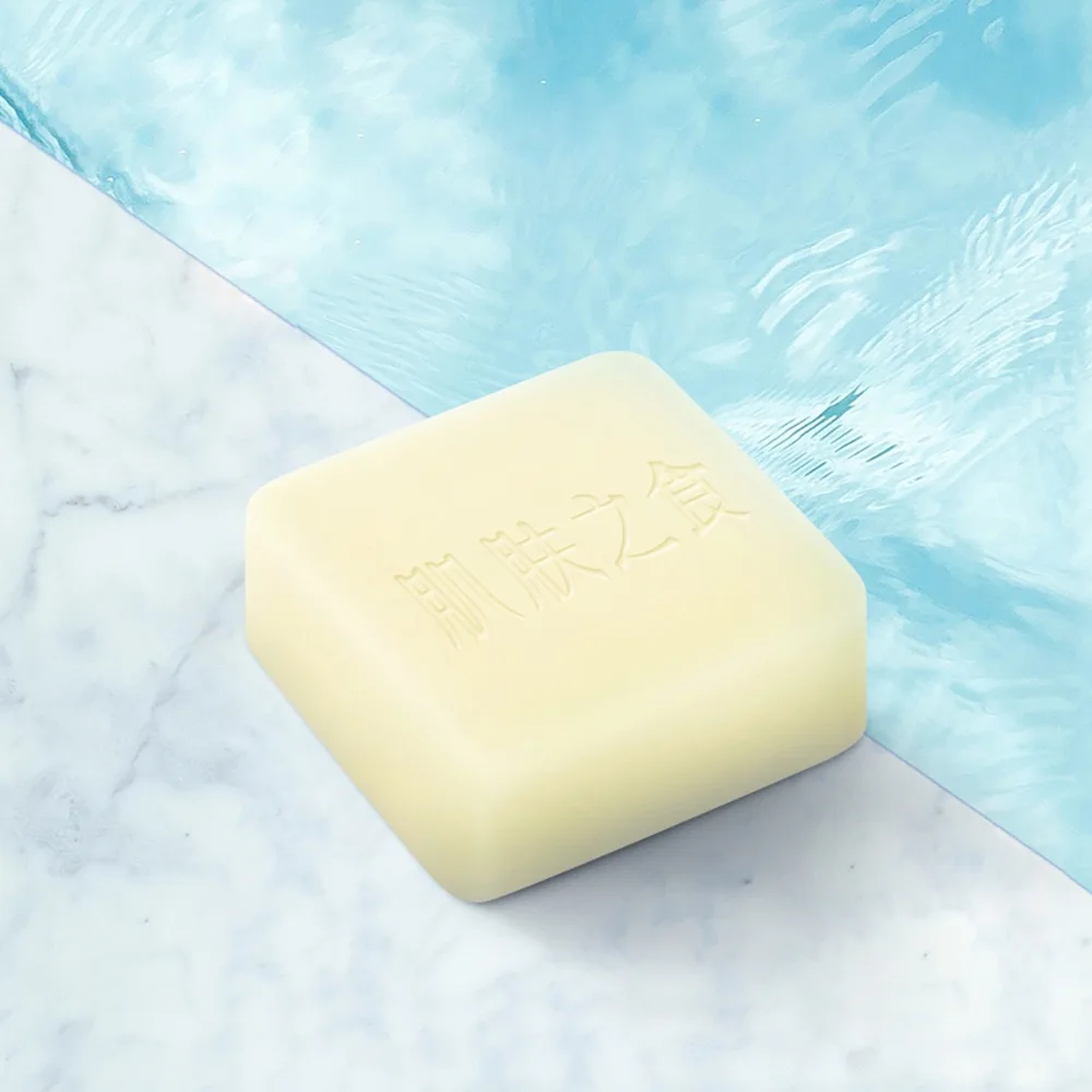 

Hot sell Organic dead sea salt soap mineral face soap, Transparent green
