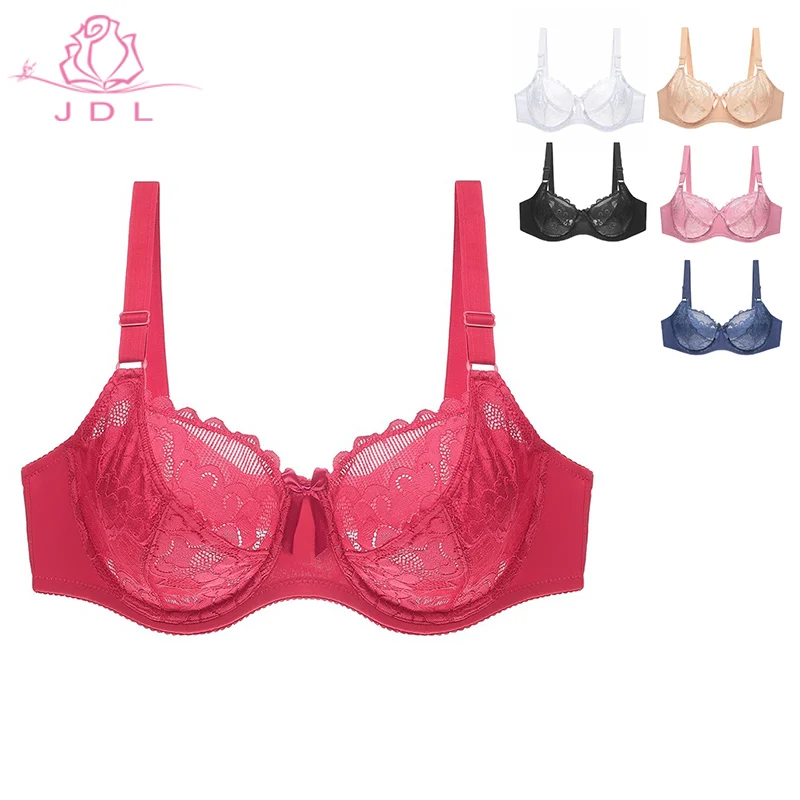 

Newest Stylish Woman's Plus Size Lace Bra With Best Quality, 6 colors