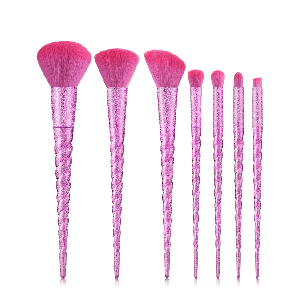 

Best Selling 7pcs rhinestone makeup brush set for Powder Foundation Eye Shadow Makeup Brush Set, Rose/pink/blue/customized