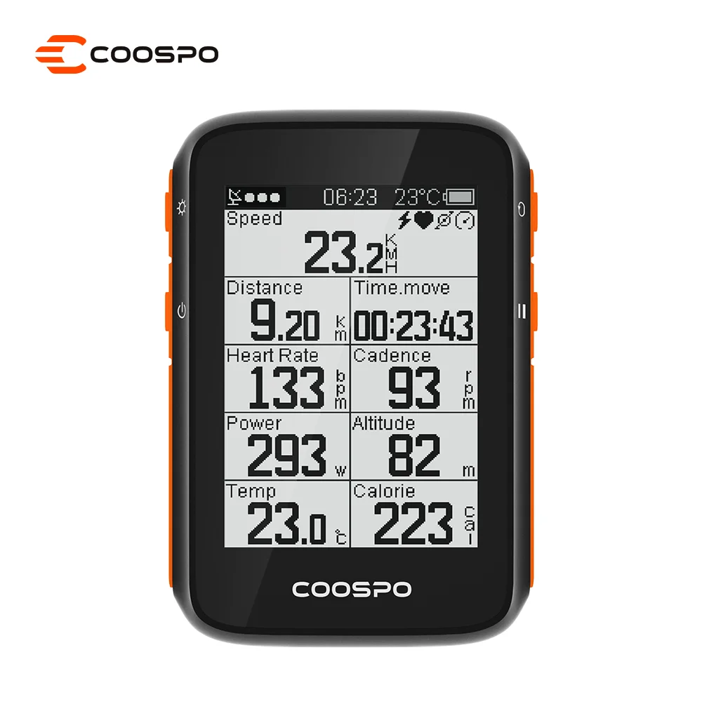 

COOSPO Bluetooth and ANT+ Smart GPS Bike Computer for Road Bike