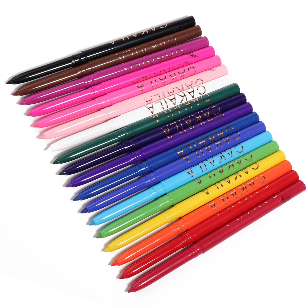 

18 Colors Eyeliner Private Label Gel Pencil Eye Liner Waterproof Long Lasting Eyeliner Pencil, 18 color