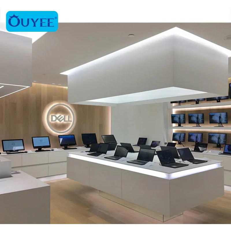 Laptop Display Computer Shop Name Computer Store Retail Tables