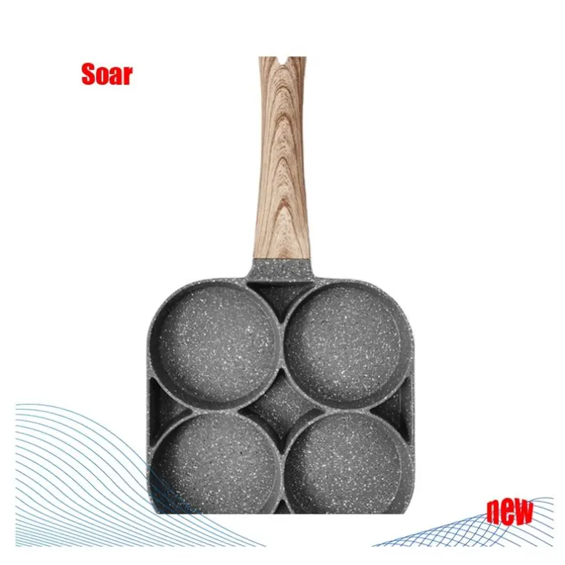 

2021 New Arrivals 4 Holes Egg Pan Nonstick In 1 Steak, Customized color