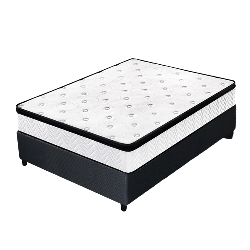 25cm comfort feeling pillow top pocket spring mattress
