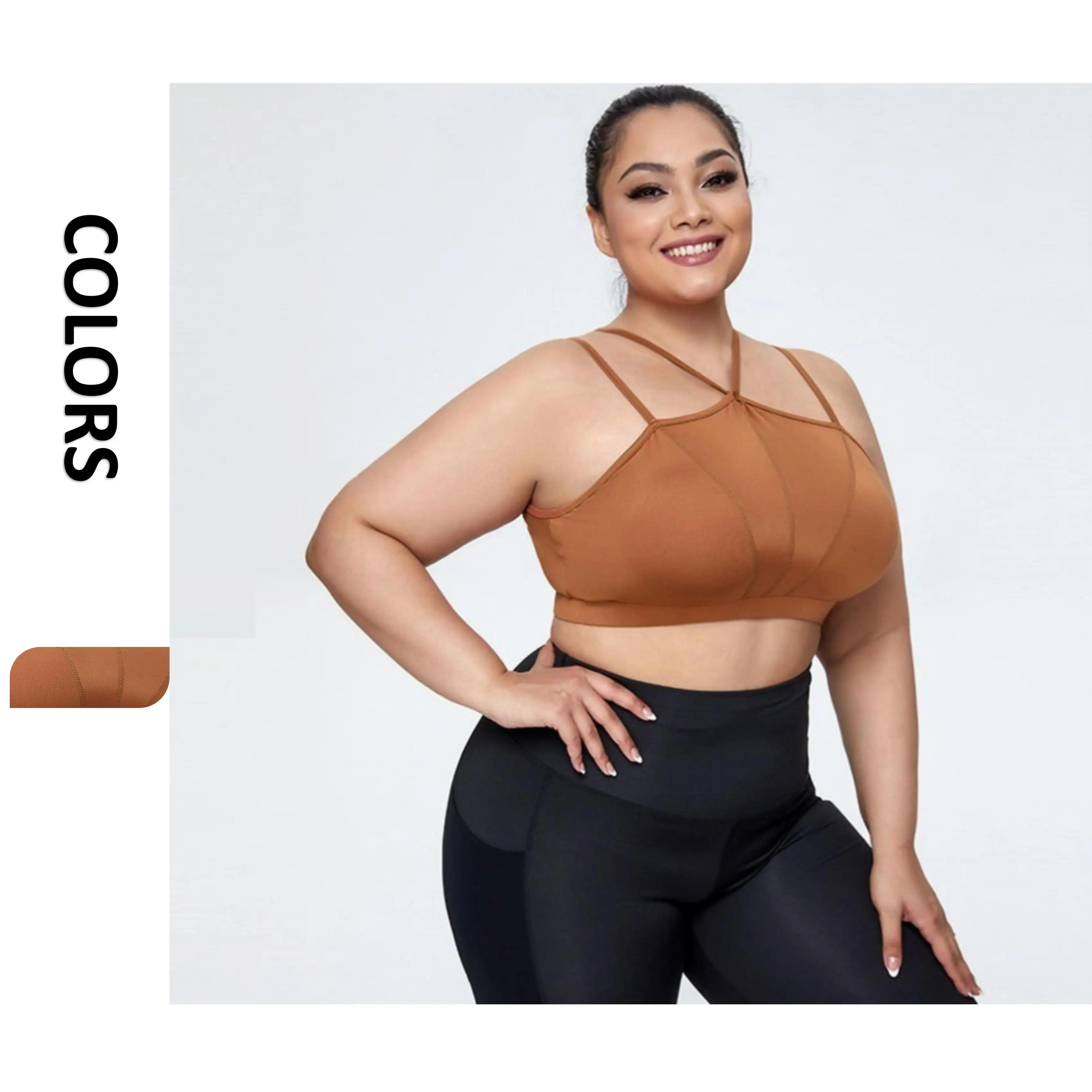 

BBQH7013 plus size Sports Bra Shockproof yoga bra