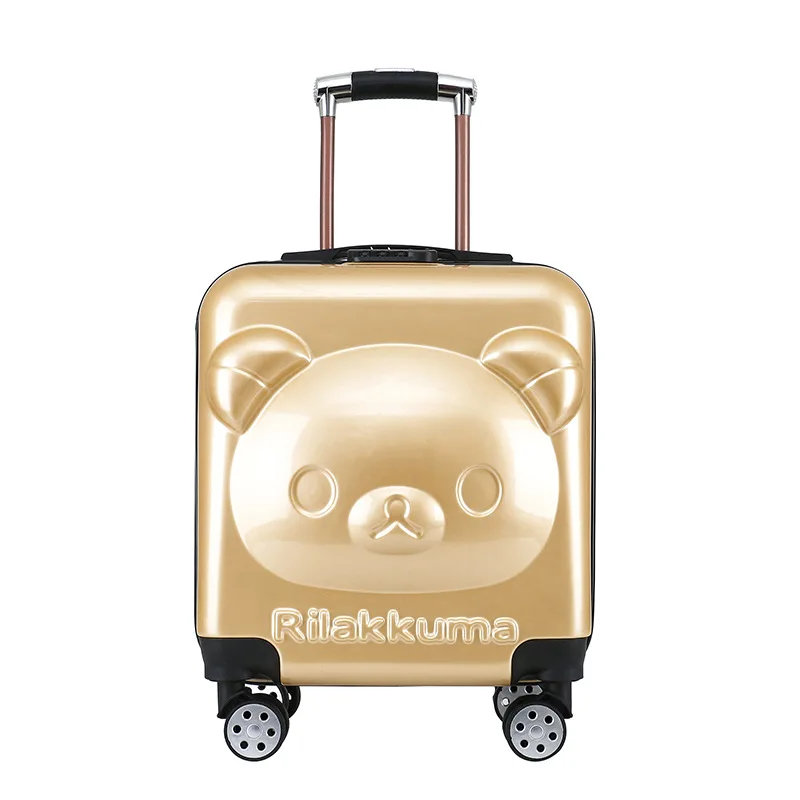 

3D Cartoons Kid'S Luggage 2021Storage Designed School Travel Cute Safe Abs Children Luggage Suitcase Trolley Luggage Kids, As show