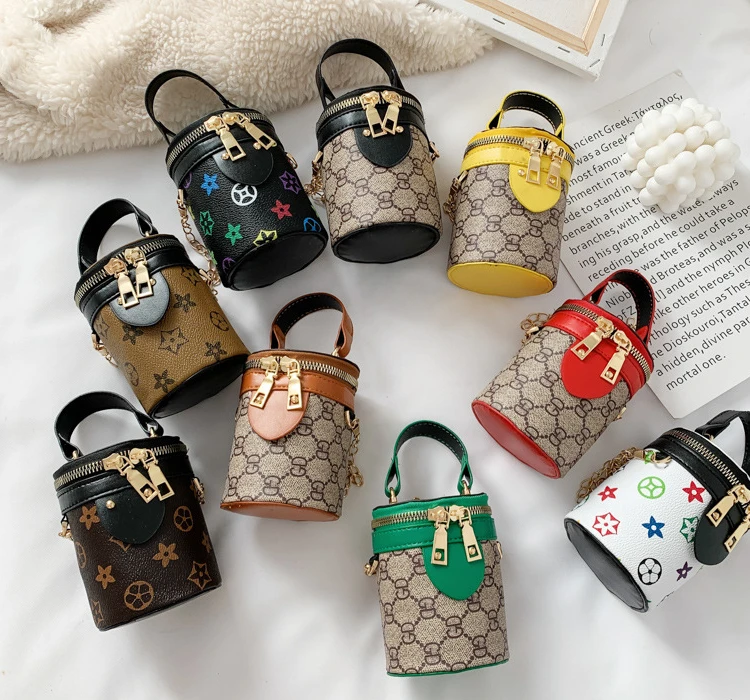 

Fashion Girls Bucket Bag Designer Luxury Kids Purse and Handbag
