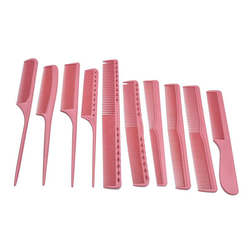 

Hot Selling Hair Comb Salon Brush Styling Hairdressing Plastic Comb Set For Personal Care, As pic